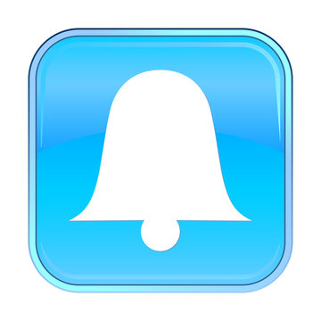 Isolated blue web icon on white background