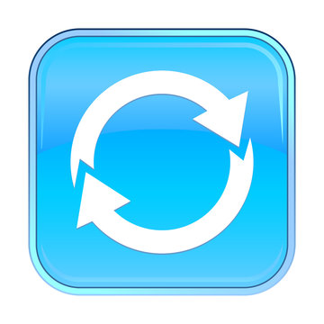 Isolated blue web icon on white background