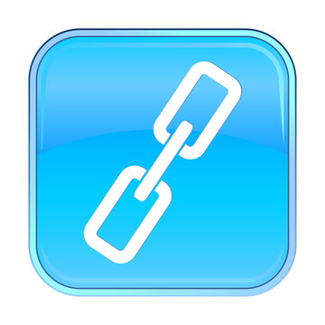 Isolated blue web icon on white background