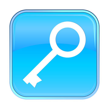 Isolated blue web icon on white background
