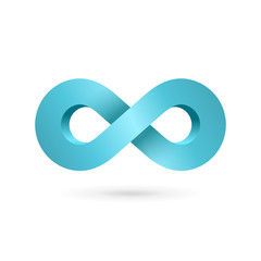 Infinity loop logo design template icon