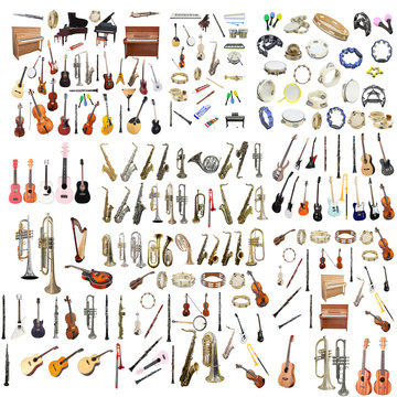 different music instruments