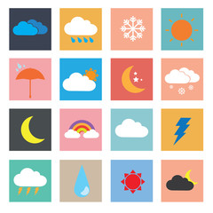 weather icon set vector illustration eps10