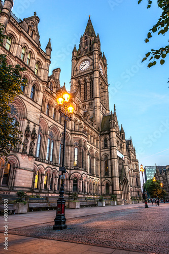 Naklejka na drzwi Manchester Town Hall