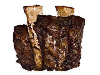 Sticker - bbq beef short rib isolated