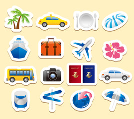 tourism icons Vector