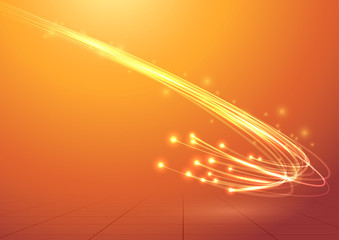 Wall Mural - Bright electric abstract cable speed bandwidth