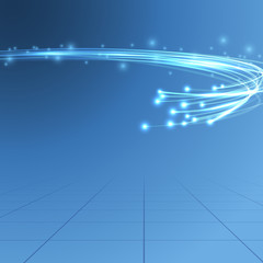 Wall Mural - Cable bandwidth flaring electric background