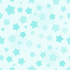Papier Peint - Blue seamless background with stars