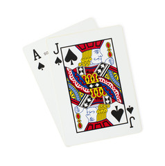 Blackjack playing cards