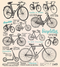 Bike Poster With French Text
