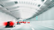 Commuter Traffic - Traffic Jam in an Urban Tunnel