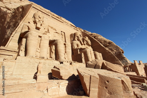 Fotografie, Obraz Abu Simbel temple, unesco world heritage in Egypt