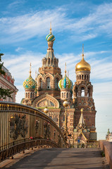Fototapete - Church of the Savior on Blood, St Petersburg, Russia
