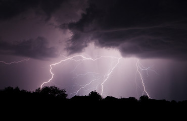 Wall Mural - lightning