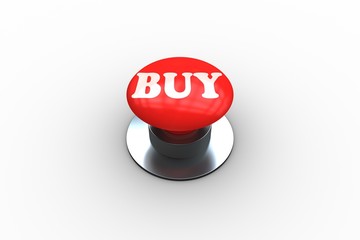 Poster - Buy on digitally generated red push button