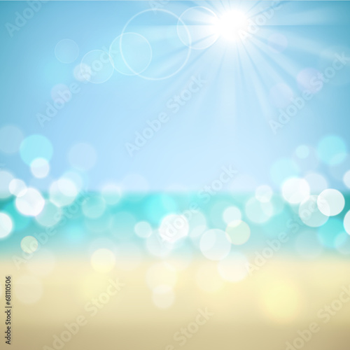 Photo Summer holiday tropical beach background