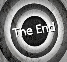 The End Movie Ending Screen On Cement Free Stock Photo - Public Domain ...
