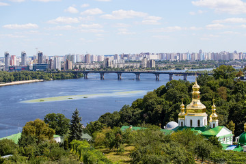 Wall Mural - View from the Kiev Pechersk Lavra on the Dnieper River