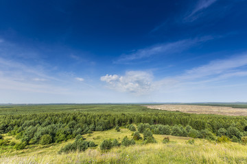 Amazing view from the hill Czubatka, Poland.