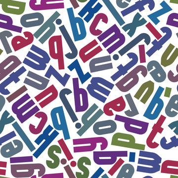 Repeatable letters pattern.