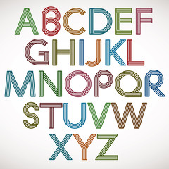 Fototapete - Retro style alphabet.