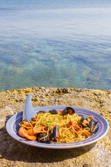 tasty seafood by the sea