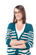 © stockyimages - Smiling middle aged woman with folded arms