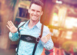 © XtravaganT - Man posing in traditional Bavarian Lederhosen