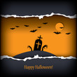 Halloween postcard vector illustration