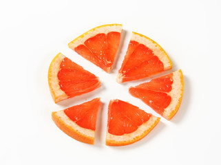 Sticker - Slice of red grapefruit