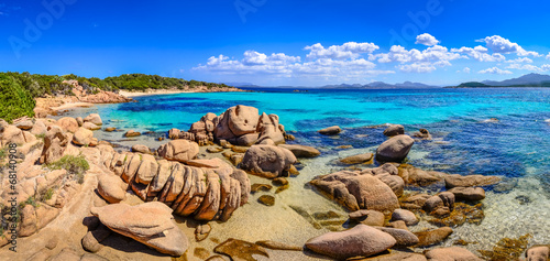 Photo  Beautiful ocean coastline panorama in Costa Smeralda, Sardinia