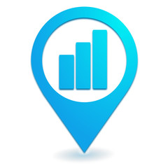 Poster - statistiques sur symbole localisation bleu