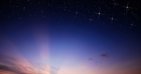 sunset sky star background light sunrise nature for design