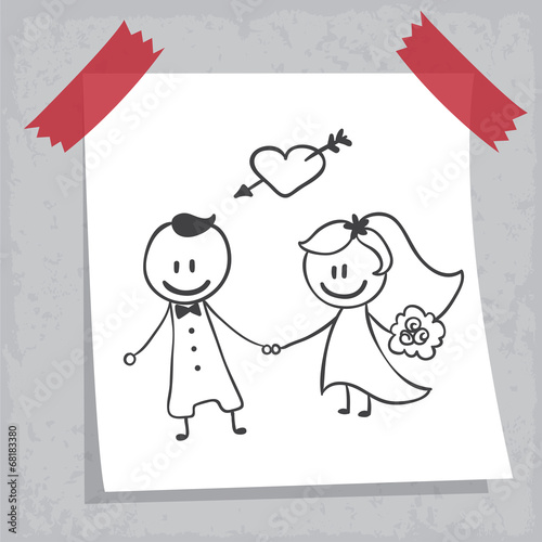 Dessin Mariage Vecteur Stock Adobe Stock