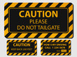 Caution truck signs