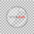 Glass lens vector illustration
