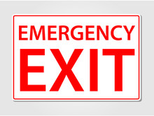 Emergency Exit Sign