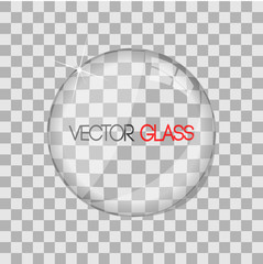 Glass lens vector illustration