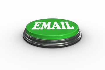 Poster - Email on digitally generated green push button