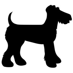 Wall Mural - Airedale Terrier Silhouette