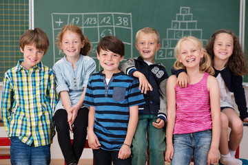 Canvas Print - freunde in der schule haben spaß zusammen