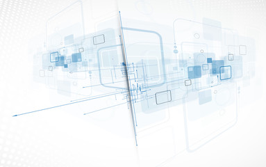 Technology background, idea of global business solution