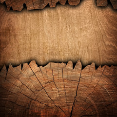 Sticker - cracked wood background