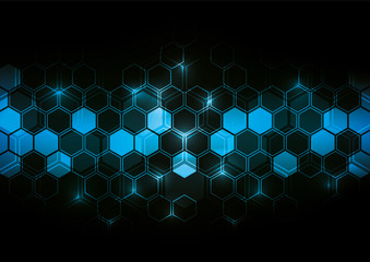 Wall Mural - Glowing Technical Design