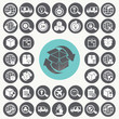 Supply chain and logistics icons set. Illustration eps10