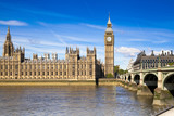 Fototapeta Big Ben - London, Big Ben and houses of parliament