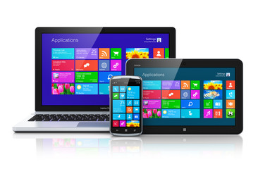 Poster - Mobile devices with touchscreen interface