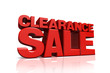 3D red text clearance sale