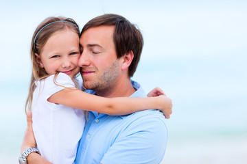 Wall Mural - Father and daughter